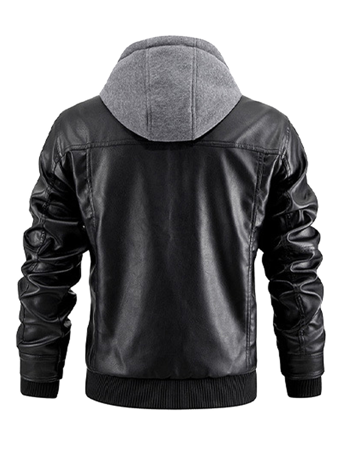 Men Leather Jacket Motorcycle Jacket Waterproof Windproof