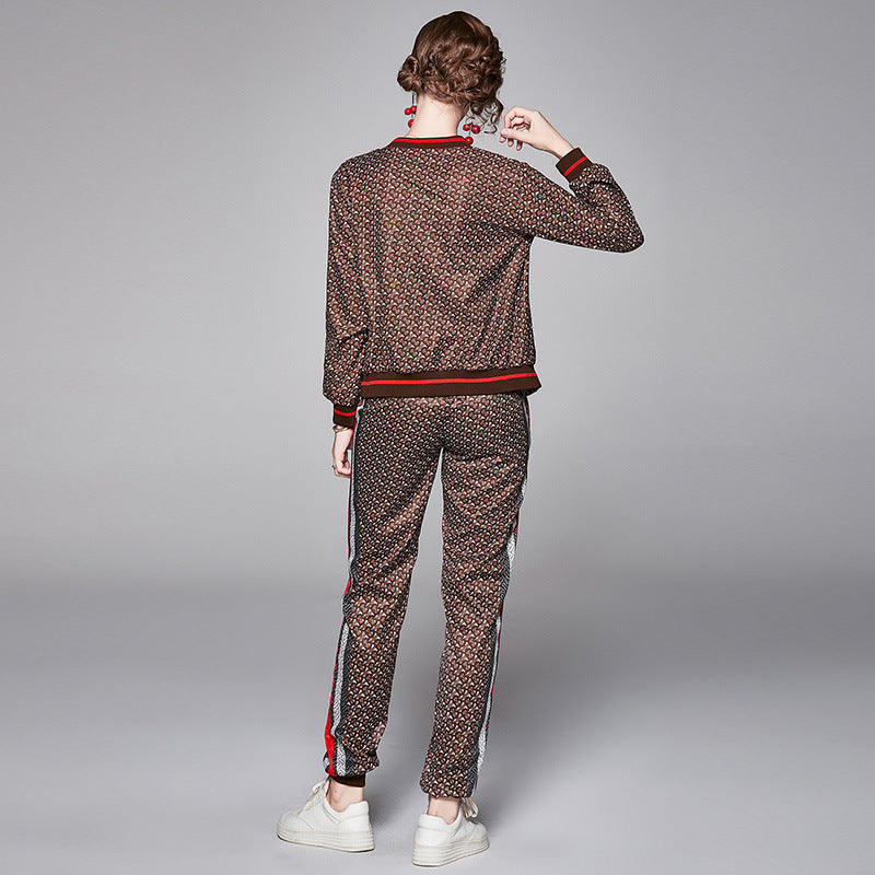 American Fashion All-match Positioning Printing Jacket