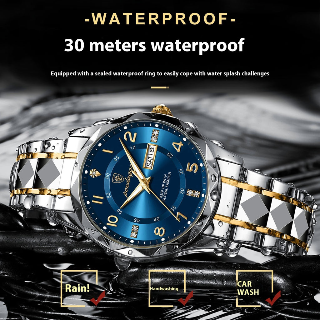 Men's Luxury Waterproof Luminous Quartz Watch
