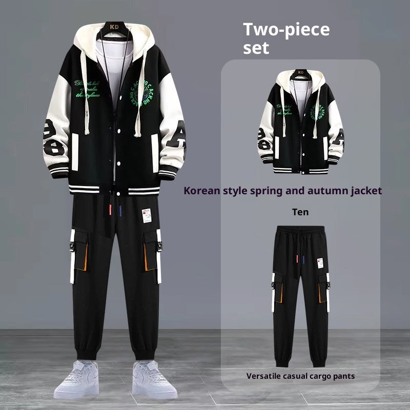 Youth Sweater Jacket Junior High School Student Trendy Sports Suit
