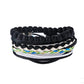 Leather Bracelet Men Multilayer Bead Bracelet Punk Wrap Bracelets for Women Vintage punk Men Jewelry