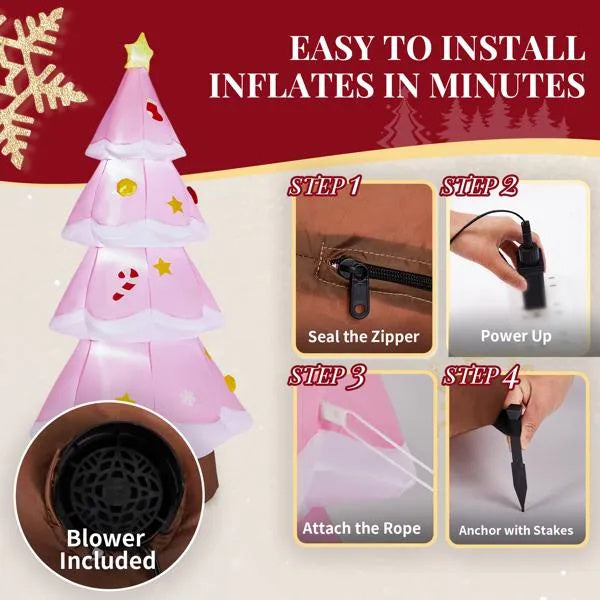 7.2FT Lighted Christmas Inflatable Decoration,