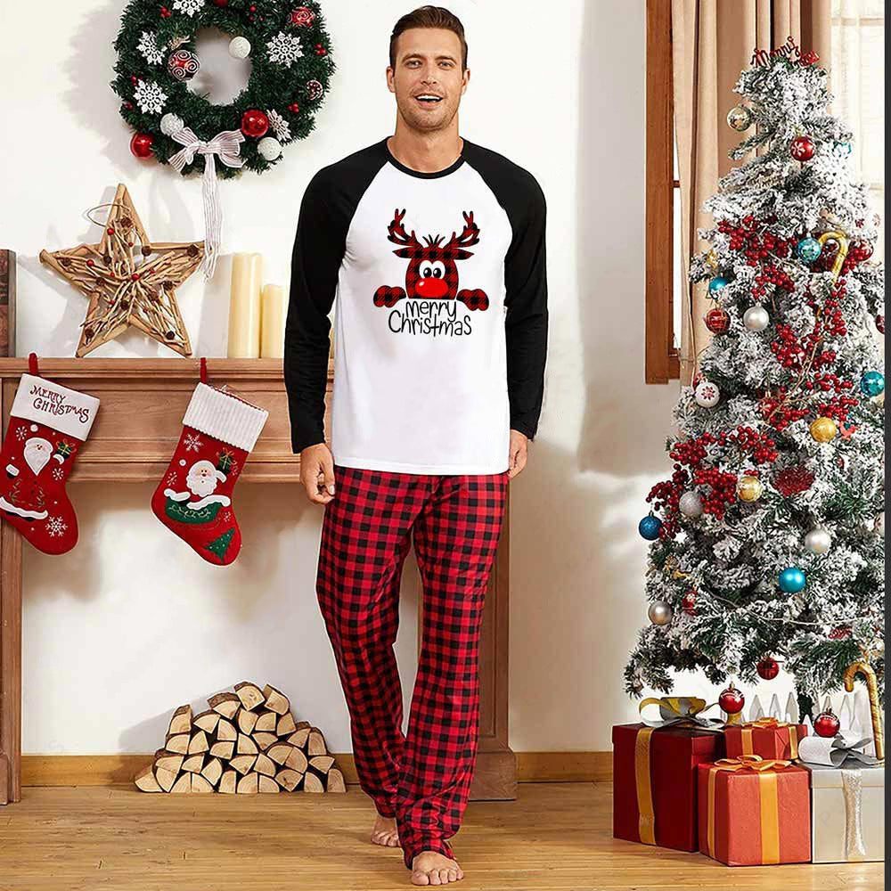 Family Christmas Pajamas Matching Sets Christmas Sleepwear Parent-Child Pjs Outfit
