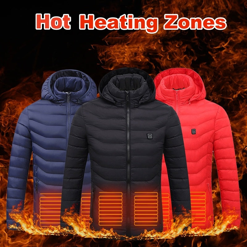 New Heated Jacket Coat USB Electric  Thermal Clothing Heating Vest