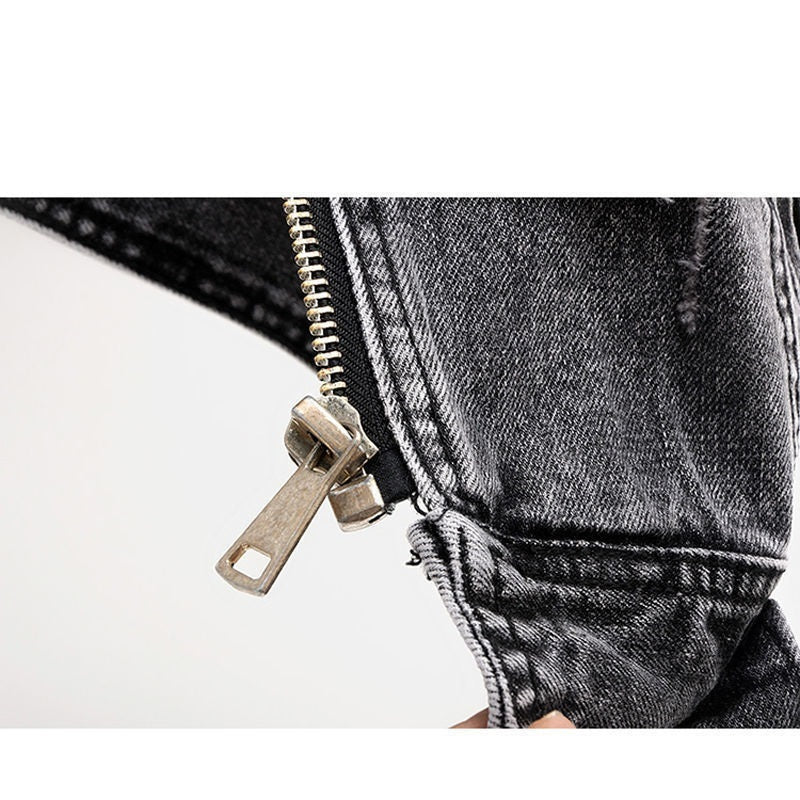 Slim And Versatile Women's Short Denim Vest