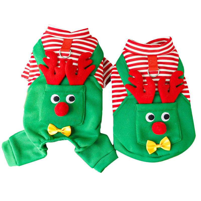 Christmas Pet Dogs Cats Coats Dress Up Costume