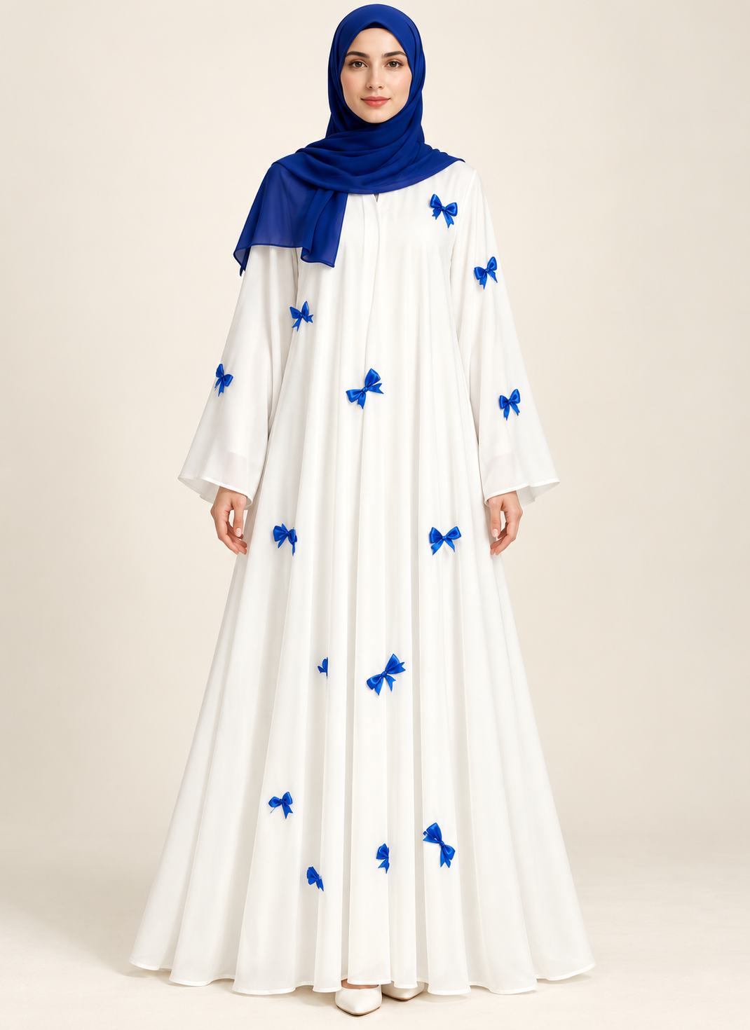 Women's dress Vintage Gentle Style Long Dress Puff Sleeve Women's