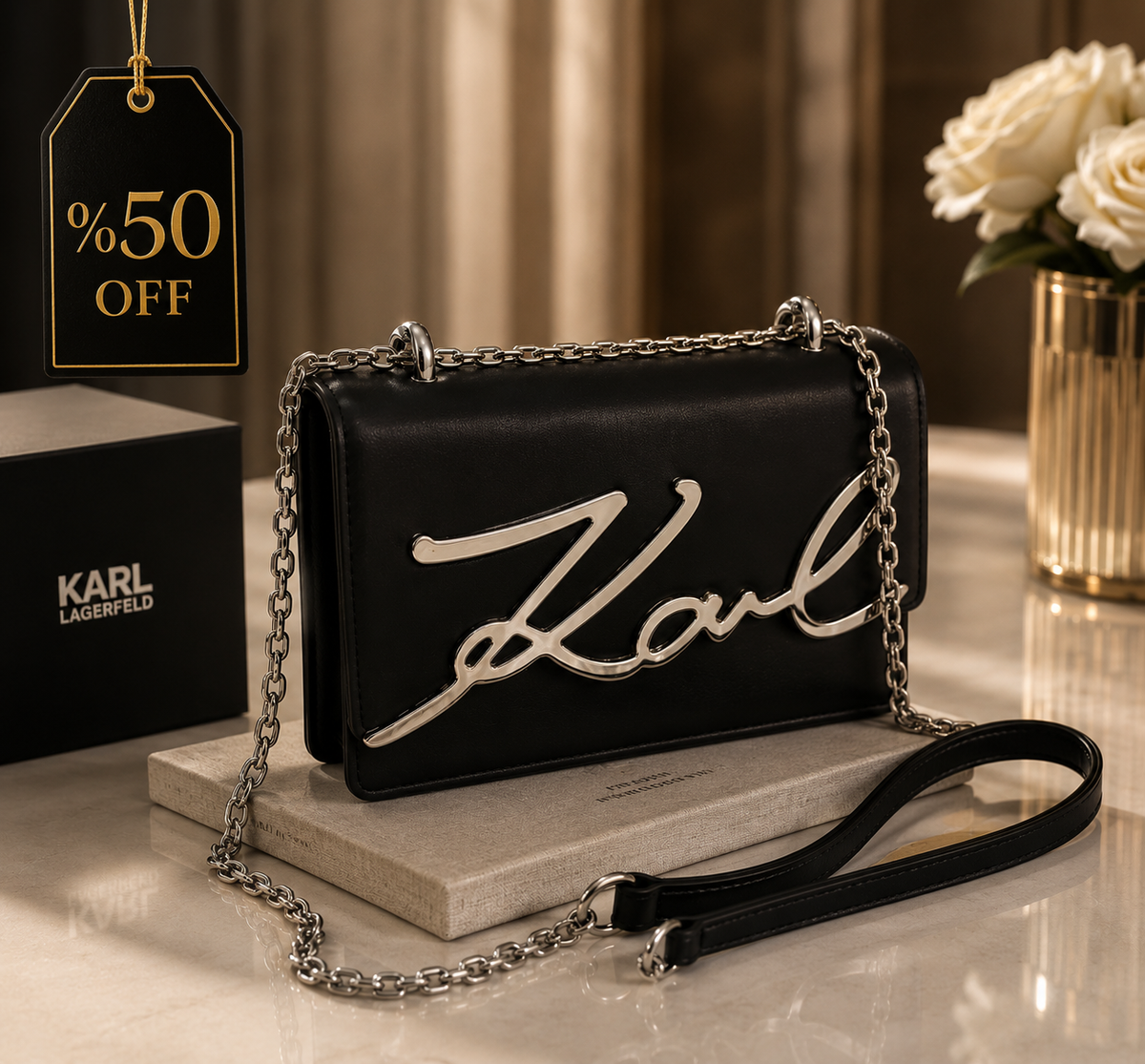 Karl Lagerfeld Paris MAYBELLE CAMERA CROSSBODY
