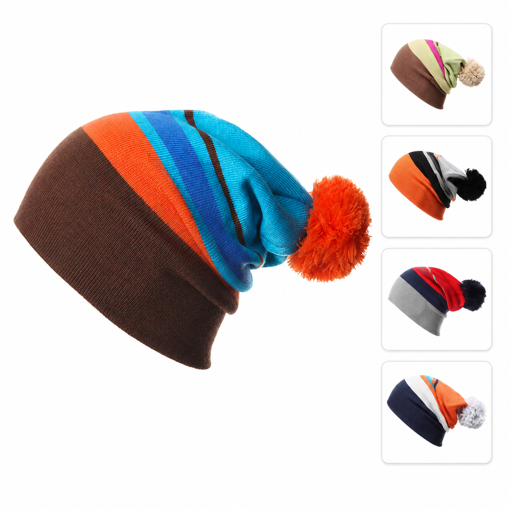 Rainbow Veneer Cold Hat Ski Cap Men Women