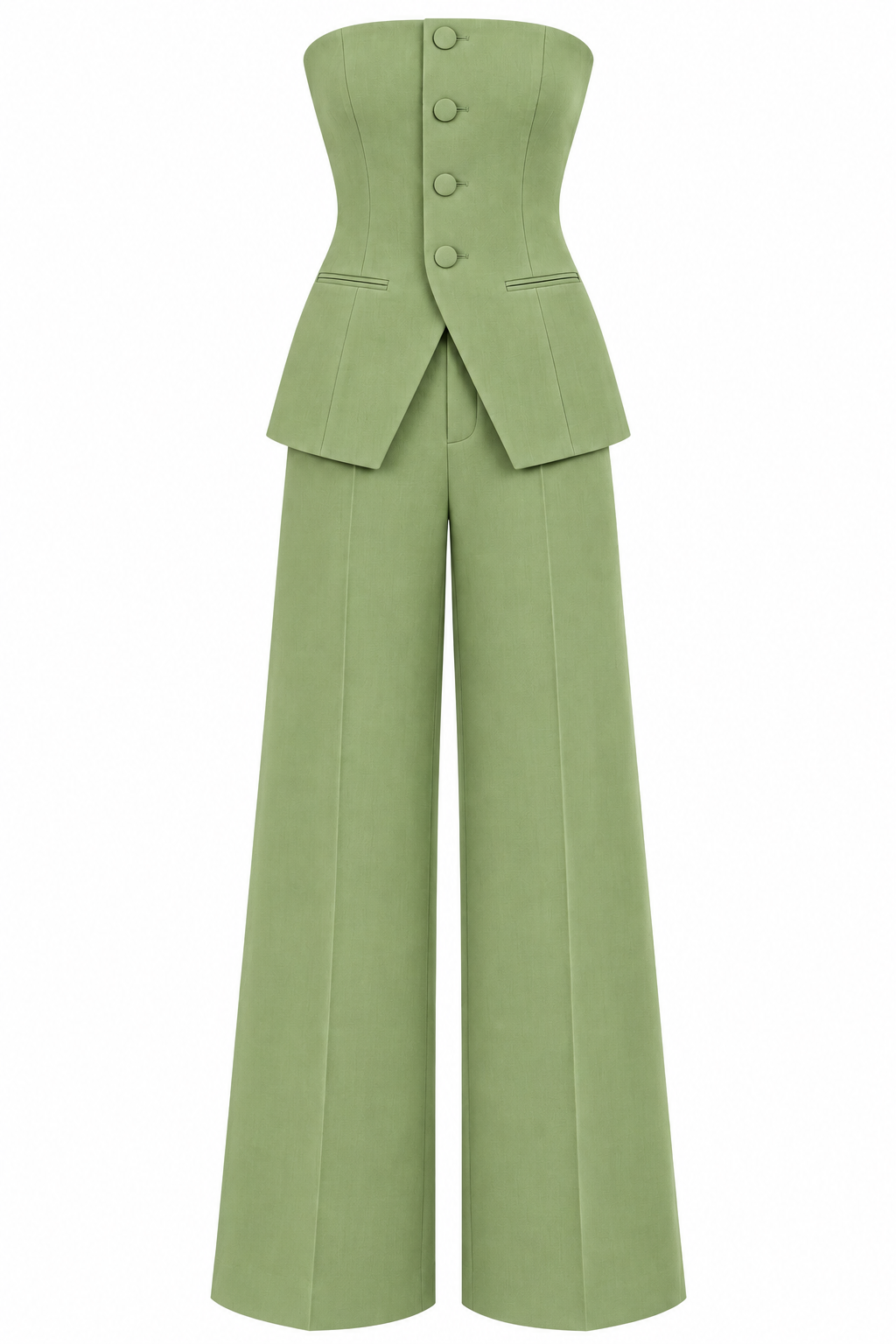 Womens Casual Chic Off-shoulder Blazer With Buttons, Set