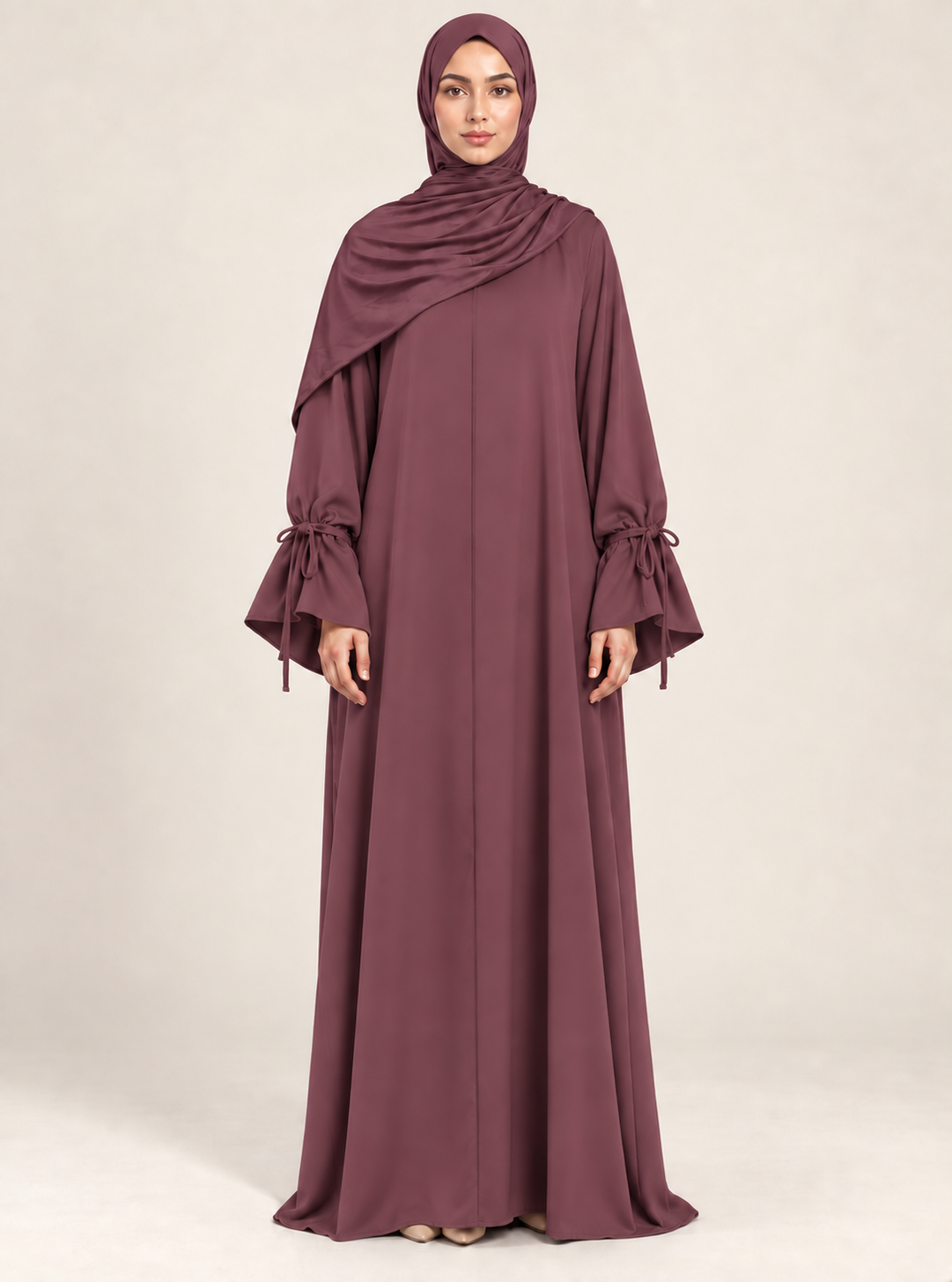 Eid Muslim Dress for Women Abaya Bow Jalabiya Ramadan Lace