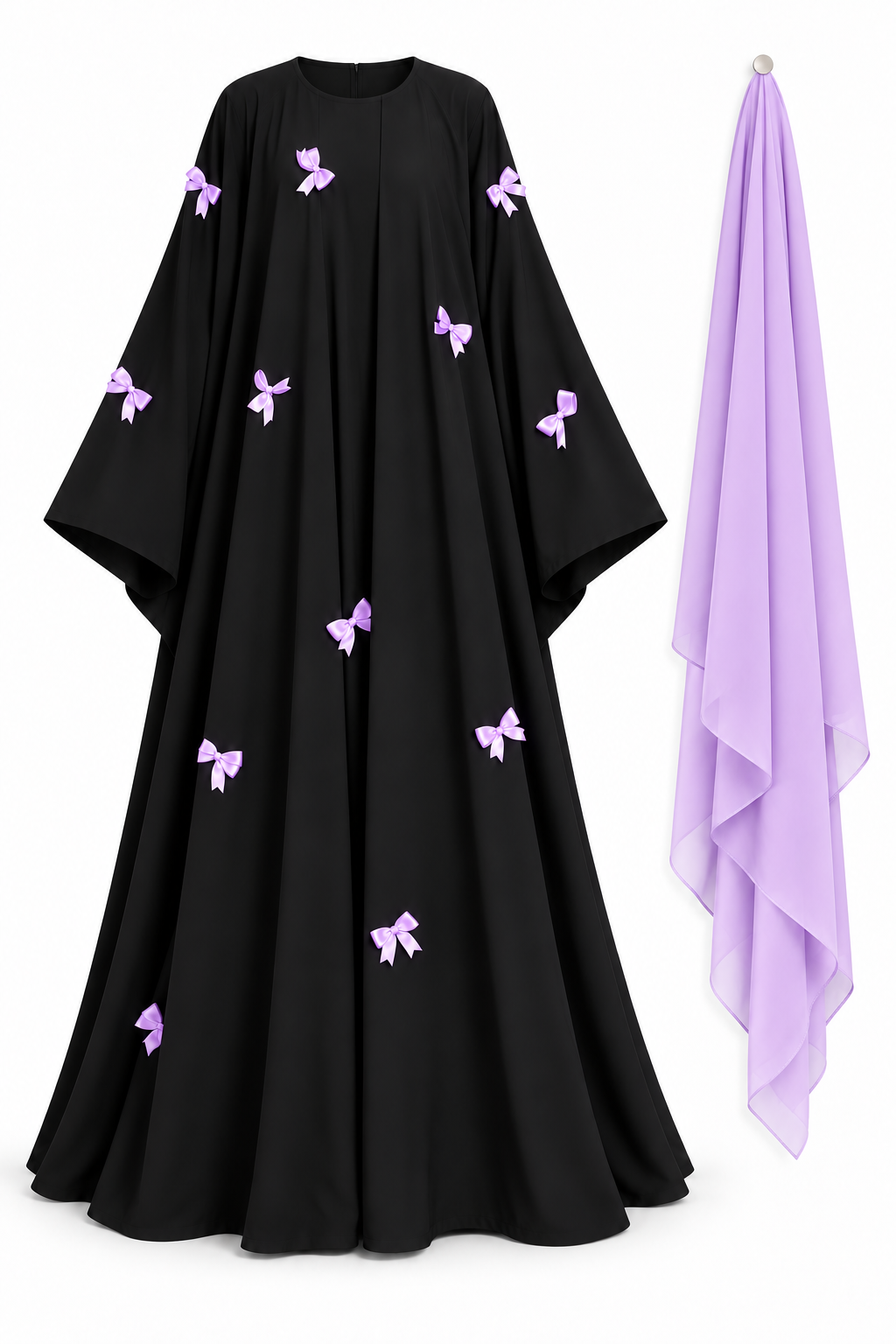 Women's dress Vintage Gentle Style Long Dress Puff Sleeve Women's