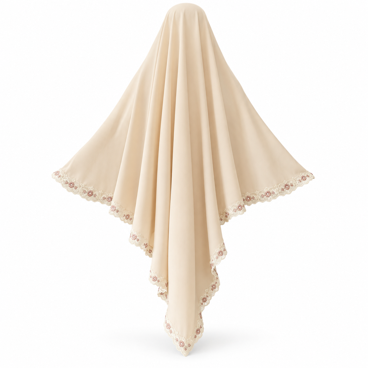 Muslim Women Tassel Khimar Bowknot Headscarf