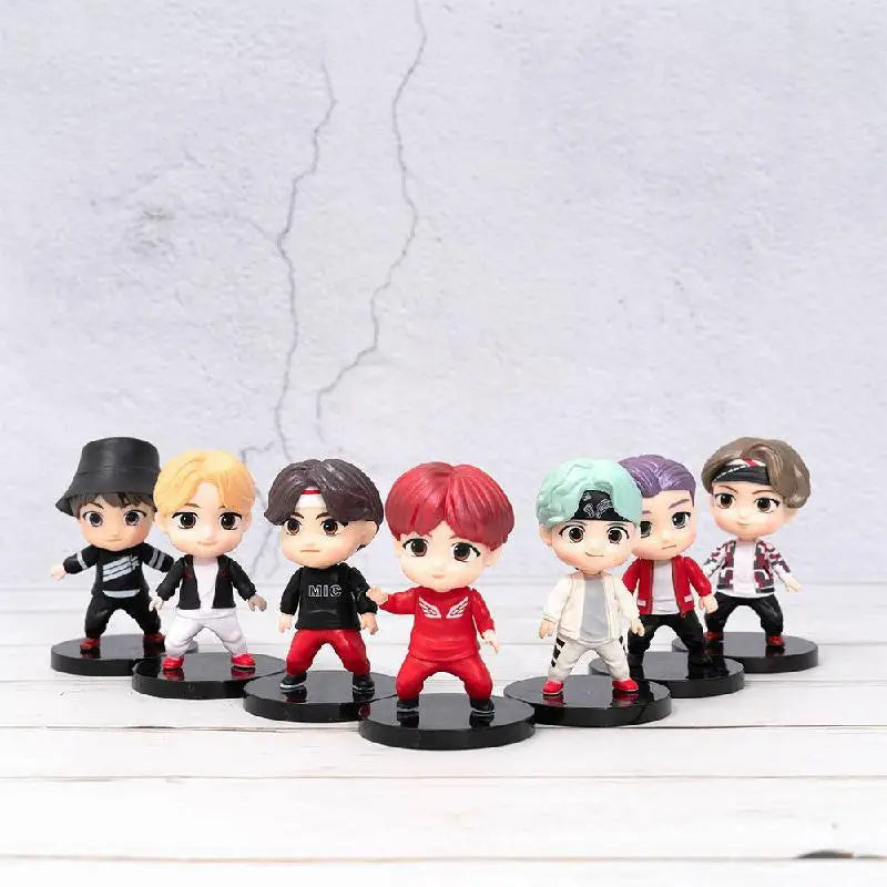 Bangtan Boys 7pcs/set Action Figures Doll Model