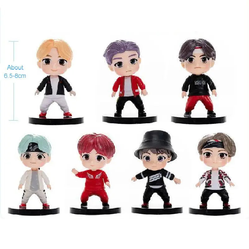 Bangtan Boys 7pcs/set Action Figures Doll Model