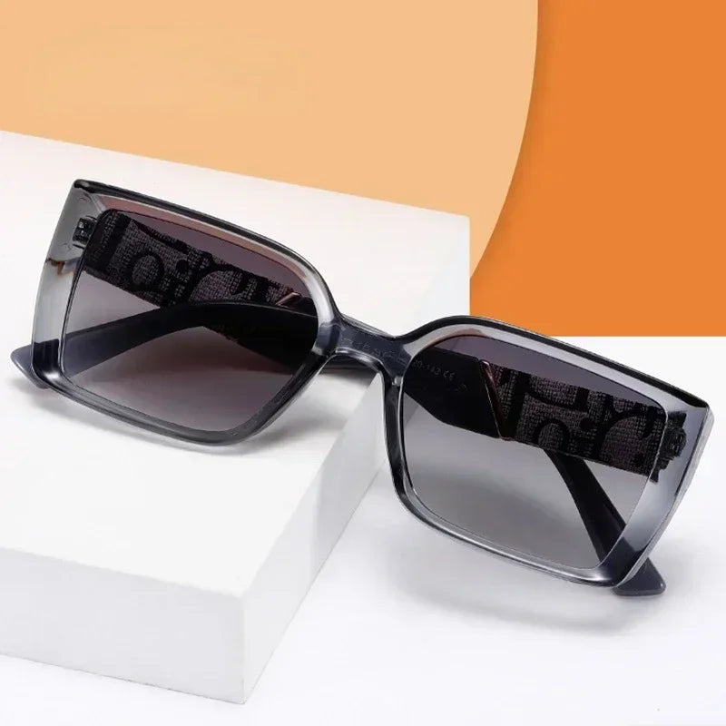 Square Sunglasses Women Fashion Letter Outdoor