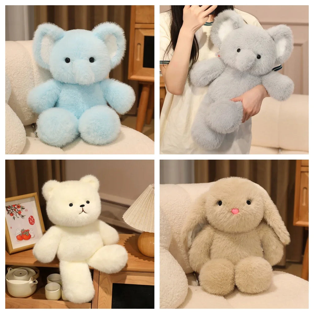 4 Styles Running Animal Plush Toys Stuffed Cartoon Bear