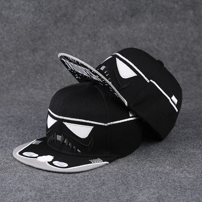 Funky Men's Letter Embroidery Tide All-match Flat Brim Baseball Cap Hip-hop Hat