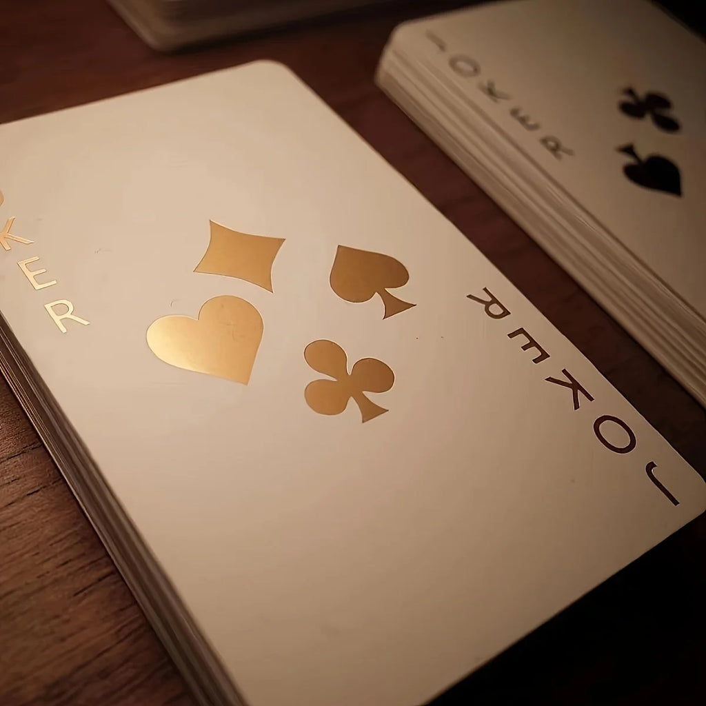 Poker cute limited edition luminous playing cards good-looking white rose party dormitory must-have girly heart party toys