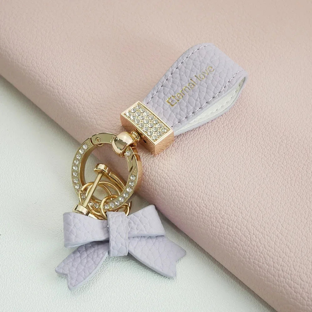 Key Holder Luxury Genuine Leather Keychain Matte Buckle Keys