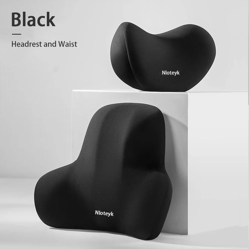 Memory Foam Car Neck Pillow Protective Lumbar Back Support