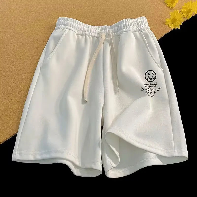 Oversized Shorts Men Thin Casual Wide Leg Shorts