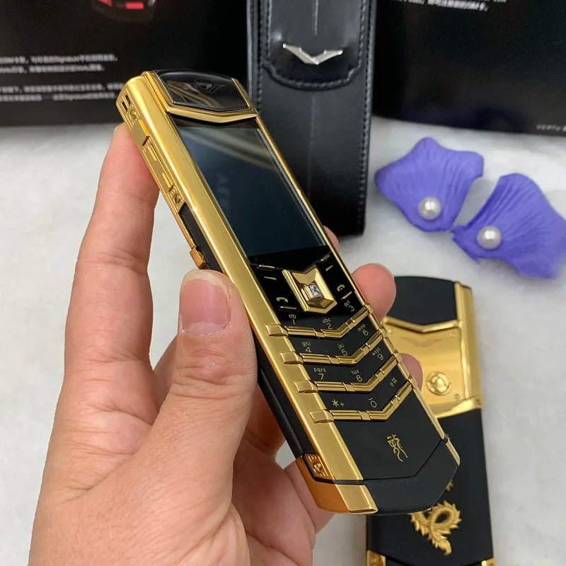 Vertu LuxuryMini Phone K8 + Golden Dragon Dialer Keypad Cell Phone