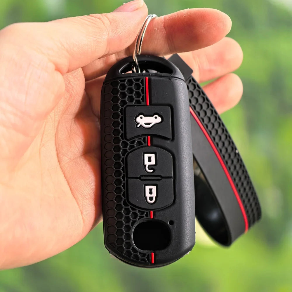 Keychain Silicone Car Key Cover Key Case for Mazda
