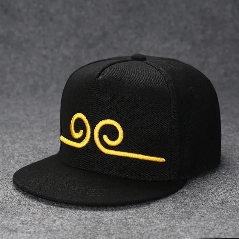 Funky Men's Letter Embroidery Tide All-match Flat Brim Baseball Cap Hip-hop Hat