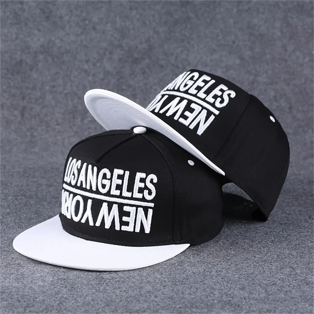 Funky Men's Letter Embroidery Tide All-match Flat Brim Baseball Cap Hip-hop Hat
