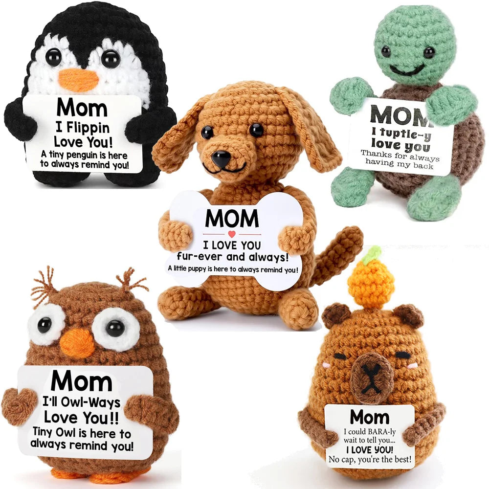 New Handmade Crochet Doll for Mom Dad Knitted Collectible Gift