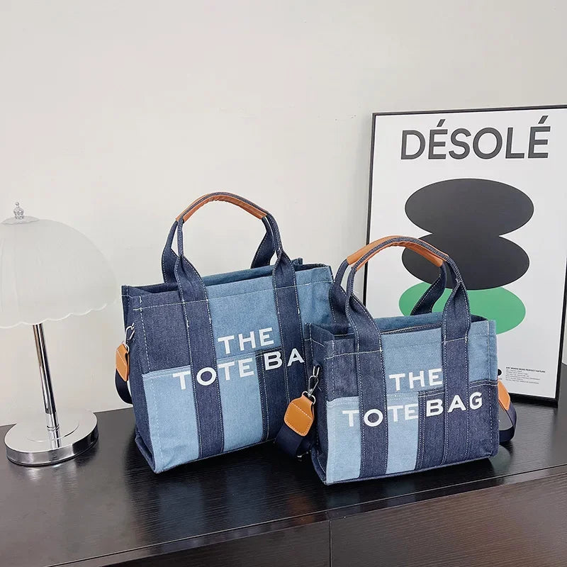 The Denim Large Tote Bag