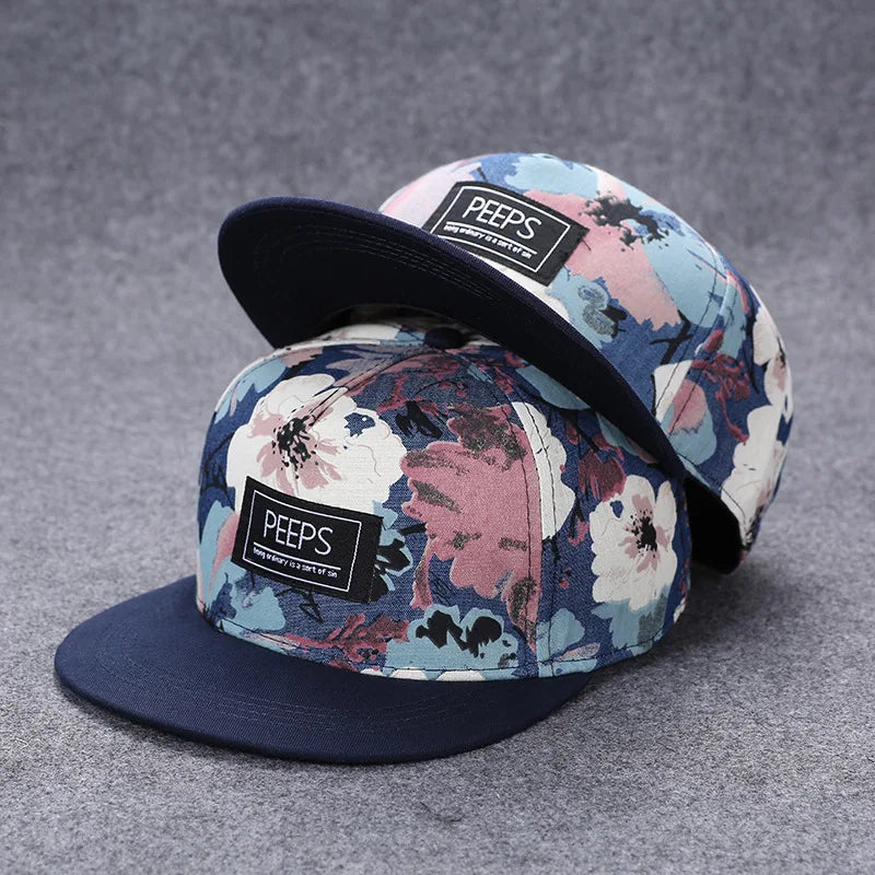 Funky Men's Letter Embroidery Tide All-match Flat Brim Baseball Cap Hip-hop Hat