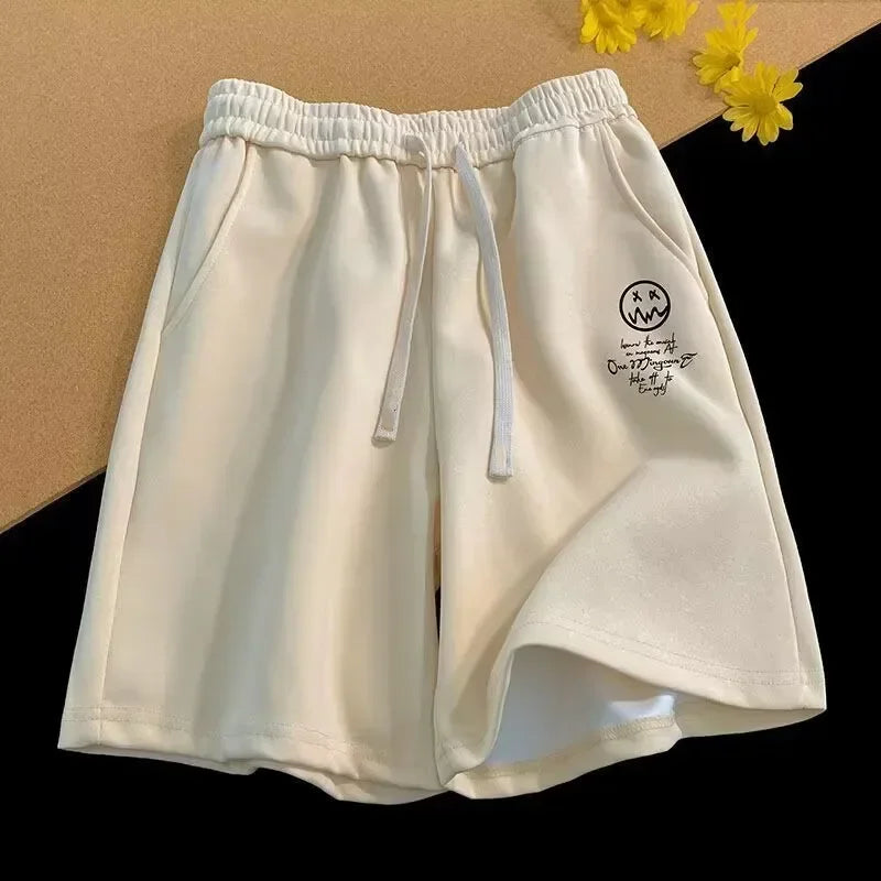 Oversized Shorts Men Thin Casual Wide Leg Shorts