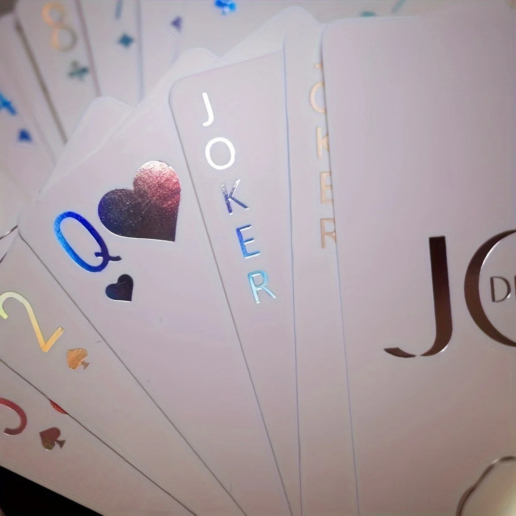 Poker cute limited edition luminous playing cards good-looking white rose party dormitory must-have girly heart party toys