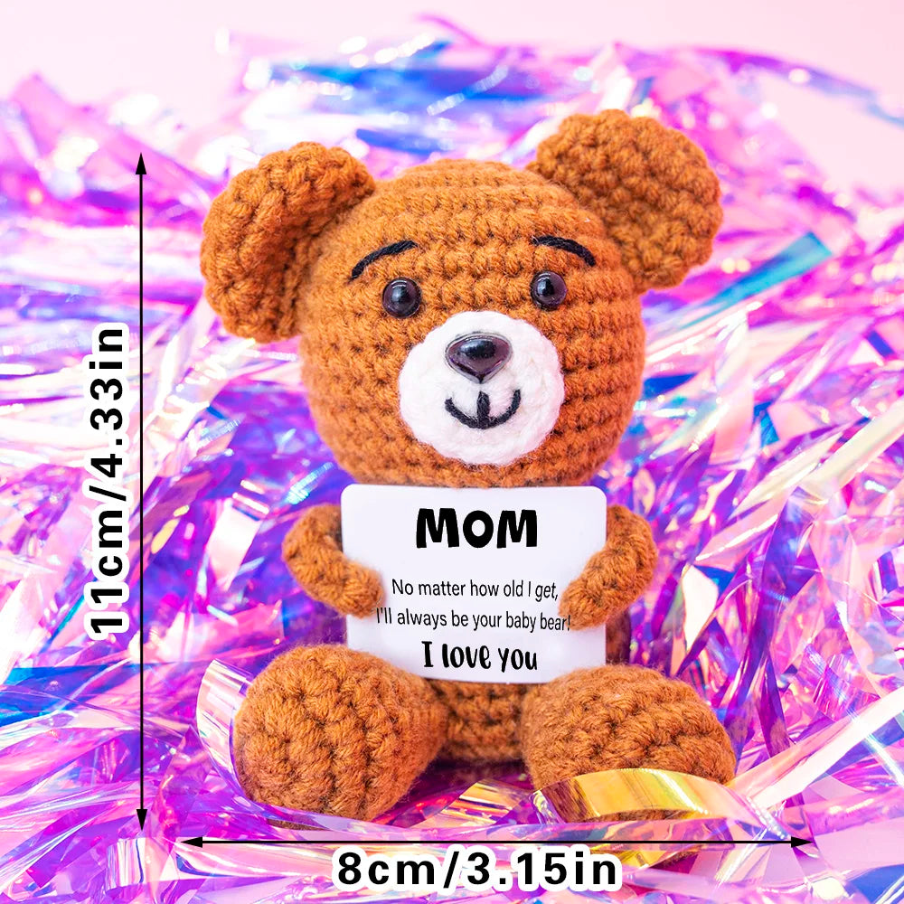 New Handmade Crochet Doll for Mom Dad Knitted Collectible Gift