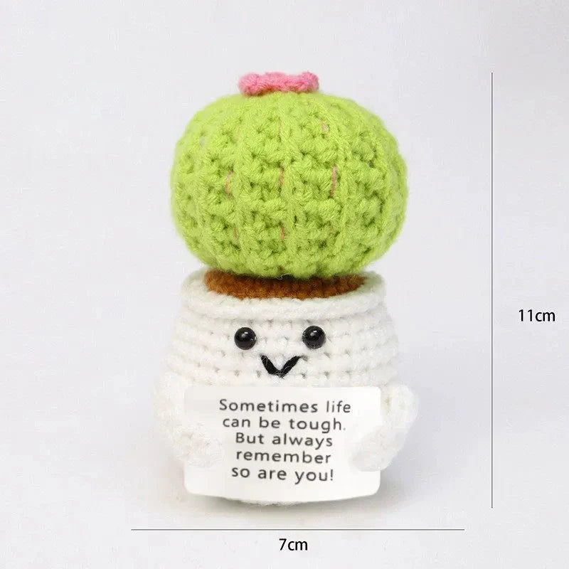 Handmade Mini Doll Funny Wool Gift for Friends or Lover Emotional Support Plant