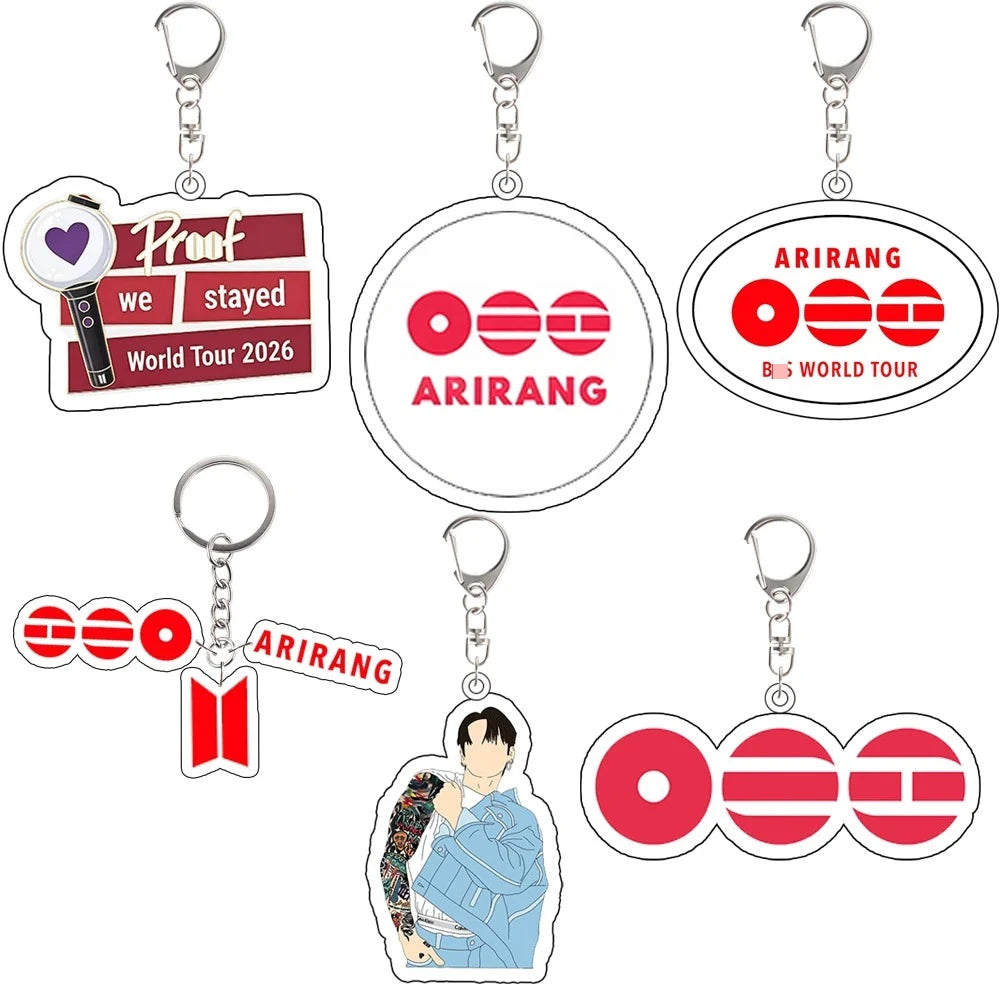 Acrylic Keychain Korean Male Singing Group Peripheral Custom Cartoons