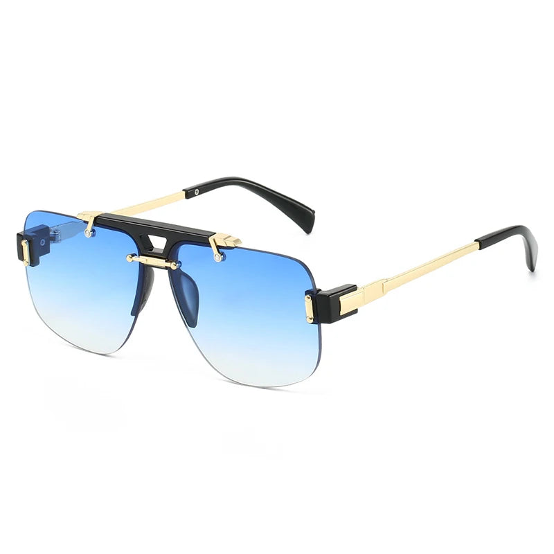 New Square Rimless Sunglasses