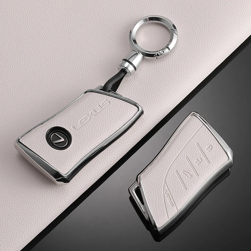 Leather Car Smart Remote Key Case Cover For Lexus