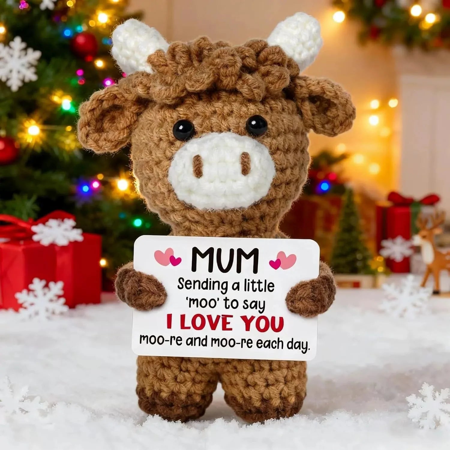 New Handmade Crochet Doll for Mom Dad Knitted Collectible Gift