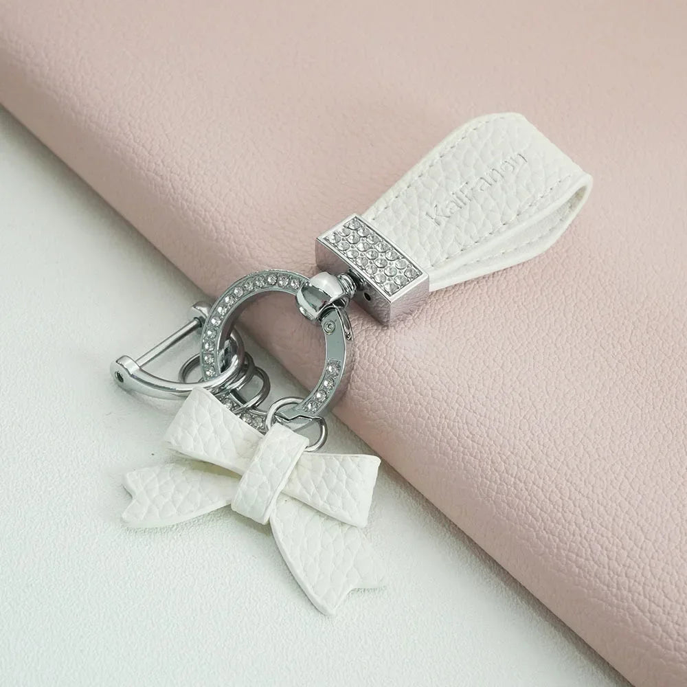Key Holder Luxury Genuine Leather Keychain Matte Buckle Keys