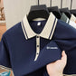 Business Casual Men's Letter Print Polo Shirt Summer Men's Wear