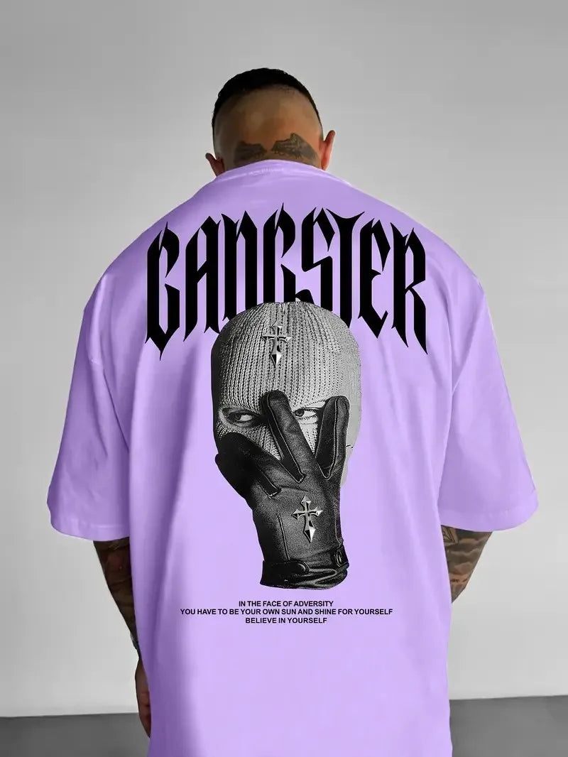 The 2025 summer new men's T-shirt is a casual fashionable