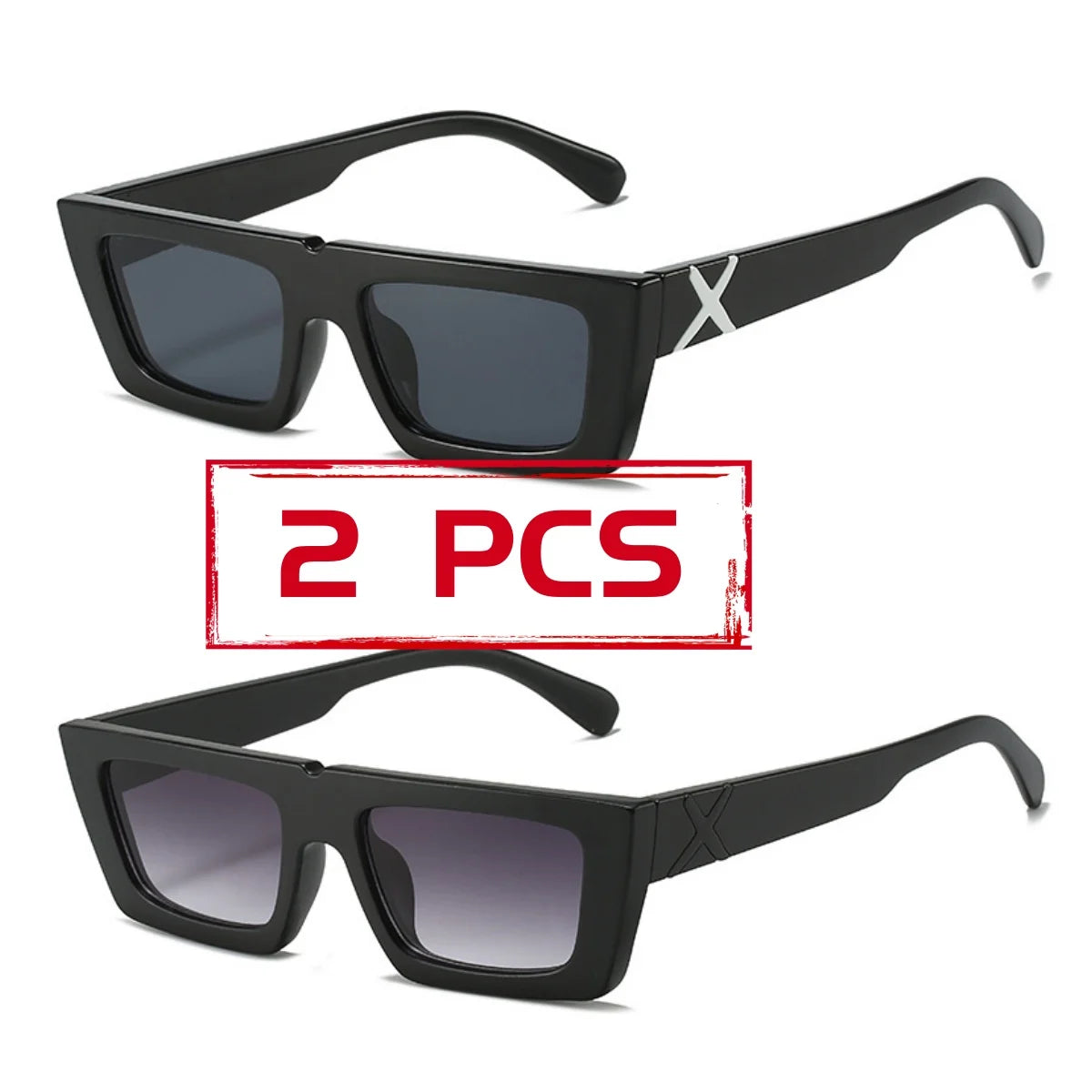 Small frame square personalised temples X modelling