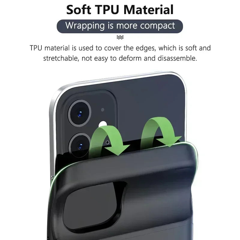 Battery Case for I-phone 12 11 14 13 15 16 Pro Max Mini Power Bank Charger Cover