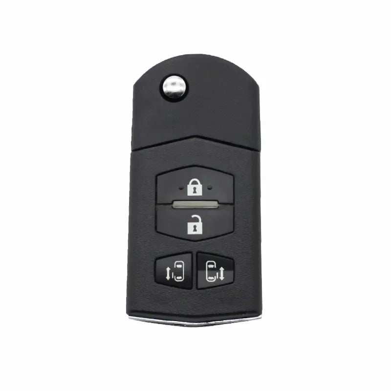 Xinyuexin 4 Buttons Flip Remote Key Shell for Mazda