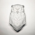 3D printed light and shadow lamp owl
