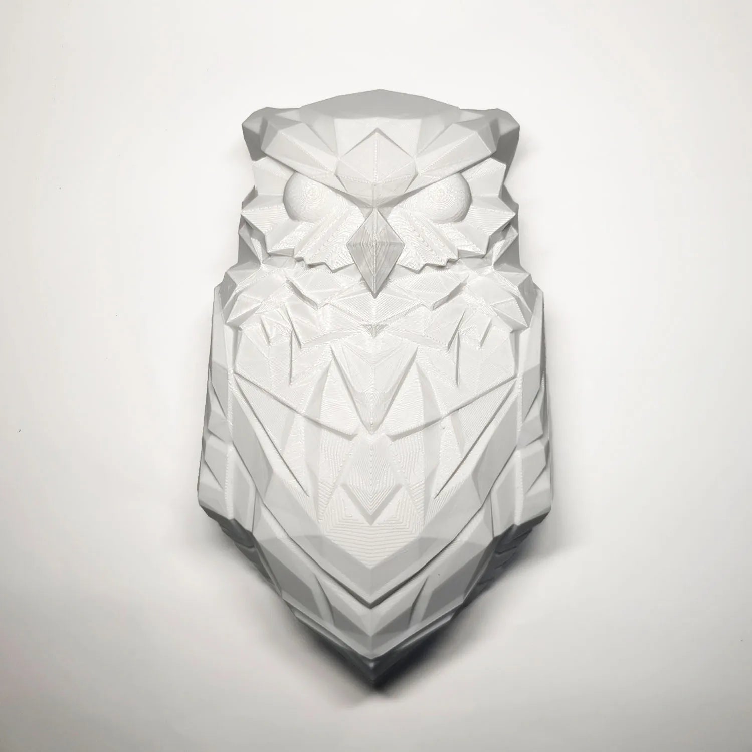 3D printed light and shadow lamp owl