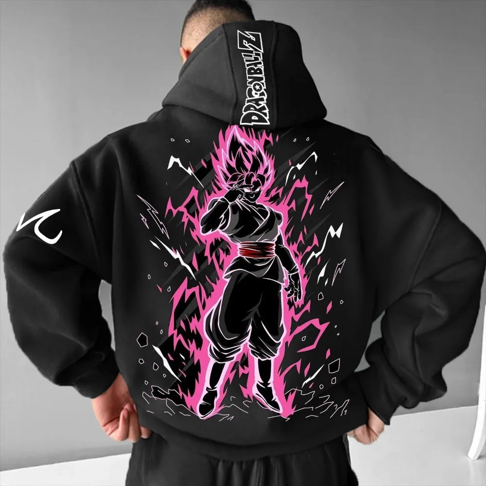 Dragon Ball Men's Hoodie Sweater Goku Black Japanese Anime Summer Autumn Boy